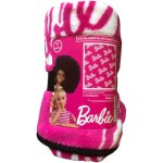 Couverture polaire corail 220g / m� 120x150cm barbie - new import