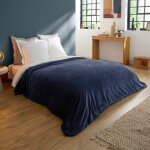 Couverture polaire extra douce coloris bleu - 240 / 260 - dodo