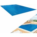 Arebos - couverture solaire � bulles pour piscine rectangulaire bleu 6 x 4m 400 � - microns