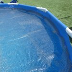 Edenea - couverture solaire piscine gris silver - rectangle - 200x400 cm - 215 microns - recoupable