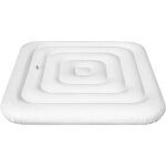 Couverture de spa gonflable de 53 pouces carr�e, avec valve de gonflage et de d�gonflage rapide et facile ...