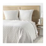 Bricoline - couvre lit 2 pers matelass� + 2 housses 60x60 220 x 240 cm jersey / microfibre joana