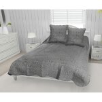 Couvre lit boutis coton 220x240 cm arabesque avec 2 taies d'oreiller