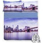 Couvre - lit complet imprimé numérique new york couvre - lit avec sac pour lit doubles Couvre - lit complet imprimé numérique new york couvre - lit avec sac pour lit doubles