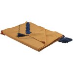 Couvre - lit en coton orange � motif g�om�trique de style rustique boho tr�s doux shimla