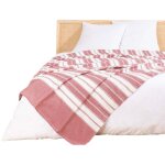 Douceur d'intérieur - couvre lit jacquard 180 x 220 cm abbysse rose Douceur d'intérieur - couvre lit jacquard 180 x 220 cm abbysse rose