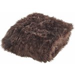 Couvre - lit marron en fausse fourrure chaud 200 x 220 cm pour l'hiver et tout doux parfait pour dcorer ...
