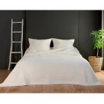 Couvre lit et taie matelasss ecru 250x260 cm