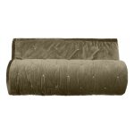 Vent du sud - couvre lit velours matelass� surpiqu� 'gipsy' toutes dimensions gipsy olive - 220 x 240 ...