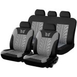 Couvre - sige pour voiture ensemble de housses de sige auto universelle grise 9pcs