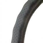 Couvre volant 37 - 39cm cuir noir