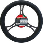 Couvre volant suedine noir