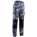 Coverguard - pantalon de travail stretch multipoche genoux renforc�s kammo bleu gris s