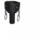 Cpp - raccord camlock femelle - male cannel� droit en polypropyl�ne � a: 3 / 4'' � b: 19mm