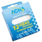 Craie blanche carrée pq 12 pcs - 90x13x13mm Craie blanche carrée pq 12 pcs - 90x13x13mm