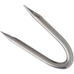 Dms - crampillon 3, 5x35 mm en acier galvanis - seau 5 kg - attache grillage, cble, fil