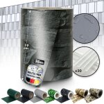 Floordirekt - cran d'intimit pvc, bandes brise - vue, rouleau de 35 mtres occultant, 20 clips de fixation ...