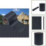 Cran d'intimit� de jardin pvc 35x0, 19 m gris fonc� mat - �cran d'intimit� jardin - cl�ture pvc - barri�re ...