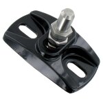 Crapaudine r�glable pour portail, coloris noir - tirard