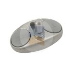 Crapaudine rglable  visser en inox avec stries antiglissement et cache - vis diamtre de l'axe (mm): ...