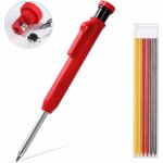 Crayon chantier - crayon de charpentier avec 7 recharges, solide et extensible menuisier taille - crayon ...