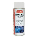 Crc - peinture arosol acrylic paint, blanc ral 9010 brillant, 400ml ( prix pour 1 )