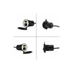 Crea - 12v prise port d'alimentation chargeur usb prise t�l�phone portable chargeur electrique avec interrupte ...