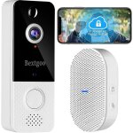 2022 newest version wireless doorbell with camera 1080p wireless video doorbell with chime motion detection ...