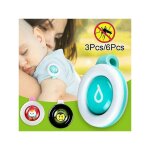 6pcs / 3pcs insect repellent badge button maternity mosquito repellent clip - size3pcs - crea