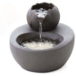 Crea fontaine  boire pour chat, distributeur d'eau silencieux et silencieux en cramique, noir