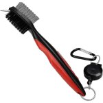 Crea - golf club brush and groove cleaner - with ring clamp (black) Crea - golf club brush and groove cleaner - with ring clamp (black)