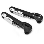 Crea ouvre - bouteille avec coupe - capsule waiters friend tire - bouchon tool2pcs (noir)