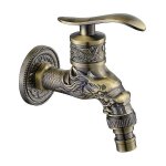 Robinet mural en bronze antique, robinet de jardin ext�rieur g1 / 2', robinet d'eau en bronze antique, ...
