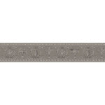 A. s. creations - frise papier peint baroque gris argent frise tapisserie baroque mdusa pour chambre ...