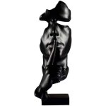 Cr�ation moderne le silence du penseur est des sculptures d'or artisanat de statues en r�sine vintage ...