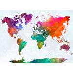A. s. creations - papier peint panoramique carte du monde multicolore tapisserie panoramique aquarelle ... A. s. creations - papier peint panoramique carte du monde multicolore tapisserie panoramique aquarelle ...