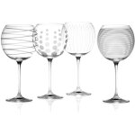 Mikasa creative tops cheers globes de verres en cristal, set de 4, multicolore