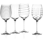 Mikasa set de verres à vin de cheers crystal, 450 ml, argent, 4 pièces (pack de 1) Mikasa set de verres à vin de cheers crystal, 450 ml, argent, 4 pièces (pack de 1)