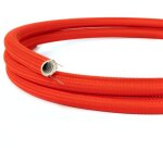 Creative cables - creative - tube, diametro 20 mm, rivestito in tessuto effetto seta rm09 rosso, canalina ...