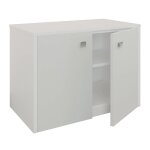 Creazur - meuble sur roulette epure - 70 cm blanc brillant