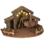 Cr�che traditionnelle de no�l vide - led
