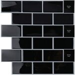 Credence adhsif pour cuisine salle de bain, faux carrelage adhsif mur blanc credence cuisine adhsif, ...