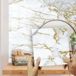 Credence adhesive pour cuisine 20x20 marbre doré stickers cuisine stickers muraux cuisine carrelage adhesif ... Credence adhesive pour cuisine 20x20 marbre doré stickers cuisine stickers muraux cuisine carrelage adhesif ...