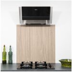 Cr�dence alu aspect ch�ne clair h 35 cm x l 90 cm 1, 5 mm