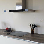 Alucouleur ? cr�dence de cuisine en aluminium blanc mat ral 9010 ? dimensions 20 cm x 60 cm ? pose facile ...