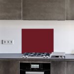 Adzif. biz le sticker de decoration - crdence cuisine en aluminium - pose autocollante rouge rouge bordeaux ...