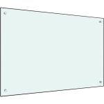 Bonnevie - crdence cuisine fond de hotte - dosseret de cuisine blanc 90 x 60 cm verre tremp bv672866 ...