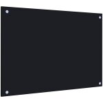 Crédence cuisine fond de hotte - dosseret de cuisine noir 70 x 50 cm verre trempé bv112279 Crédence cuisine fond de hotte - dosseret de cuisine noir 70 x 50 cm verre trempé bv112279