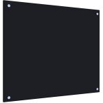 Bonnevie - crdence cuisine fond de hotte - dosseret de cuisine noir 70 x 60 cm verre tremp bv275807 ...