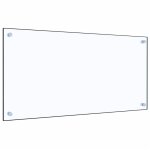Bonnevie - crdence cuisine fond de hotte - dosseret de cuisine transparent 80 x 40 cm verre tremp bv688717 ...